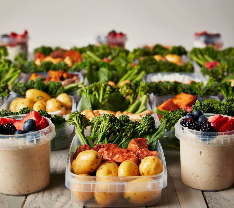 Assorted healthy meals and breakfast options, served by Macro Based Diner Healthy Meal Prep, featuring a nutritious mix.