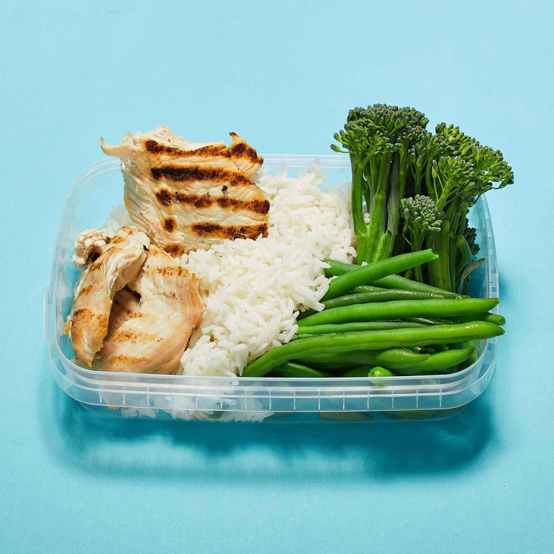 Fresh Chargrilled Chicken and Rice, served by Macro Based Diner Healthy Meal Prep for a hearty, nutritious meal
